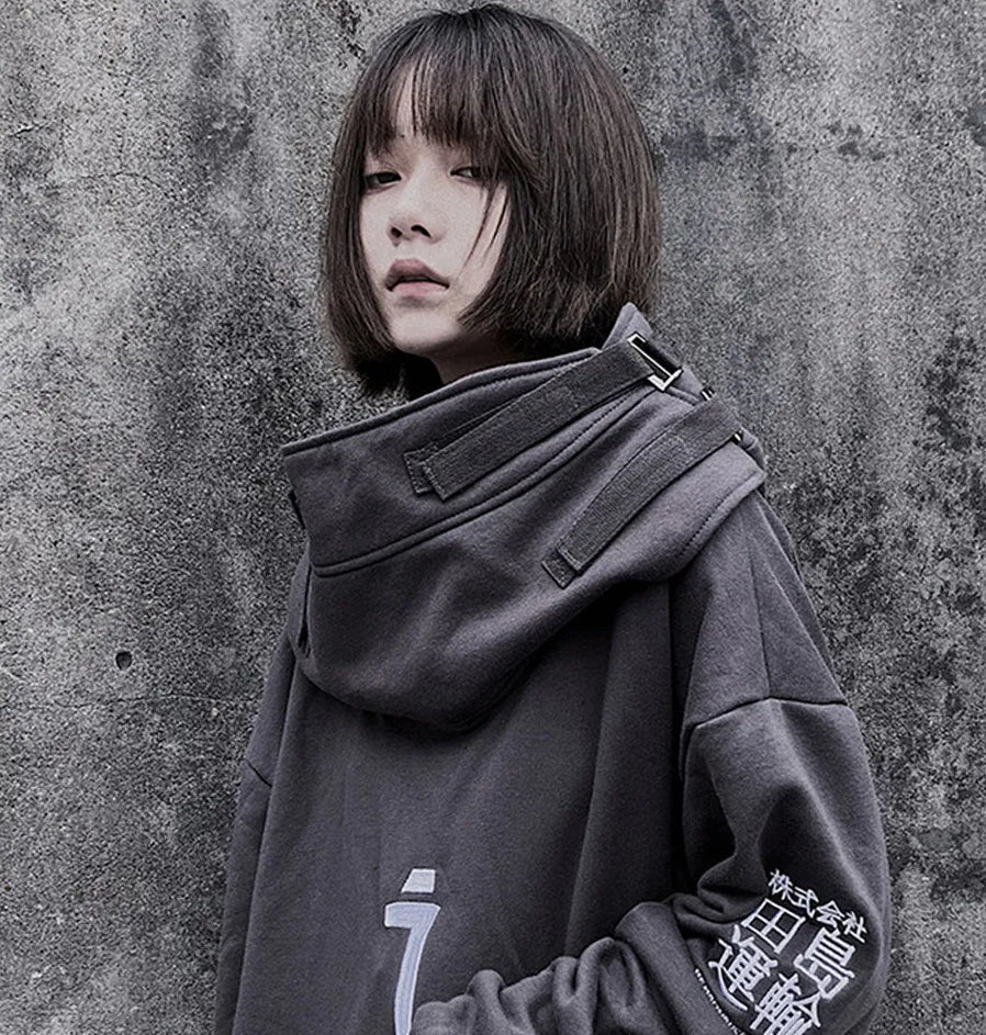 Women Harajuku Sweatshirt Hooded Pullover Jacket