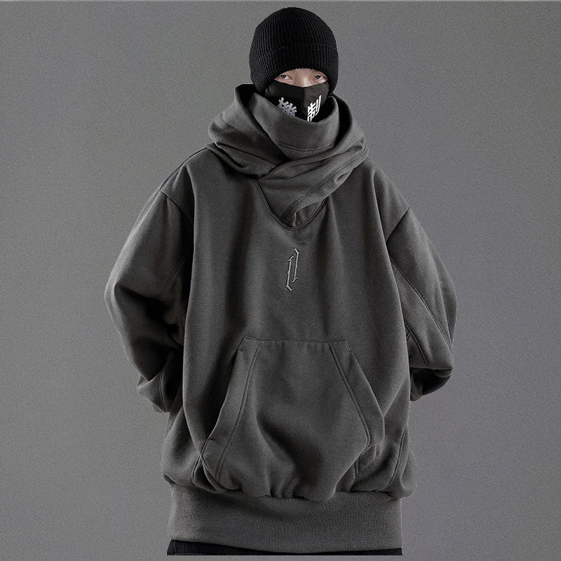 Cyber Punk  Oversized Collar Hoodie