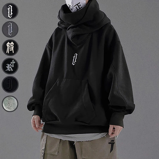 Cyber Punk  Oversized Collar Hoodie