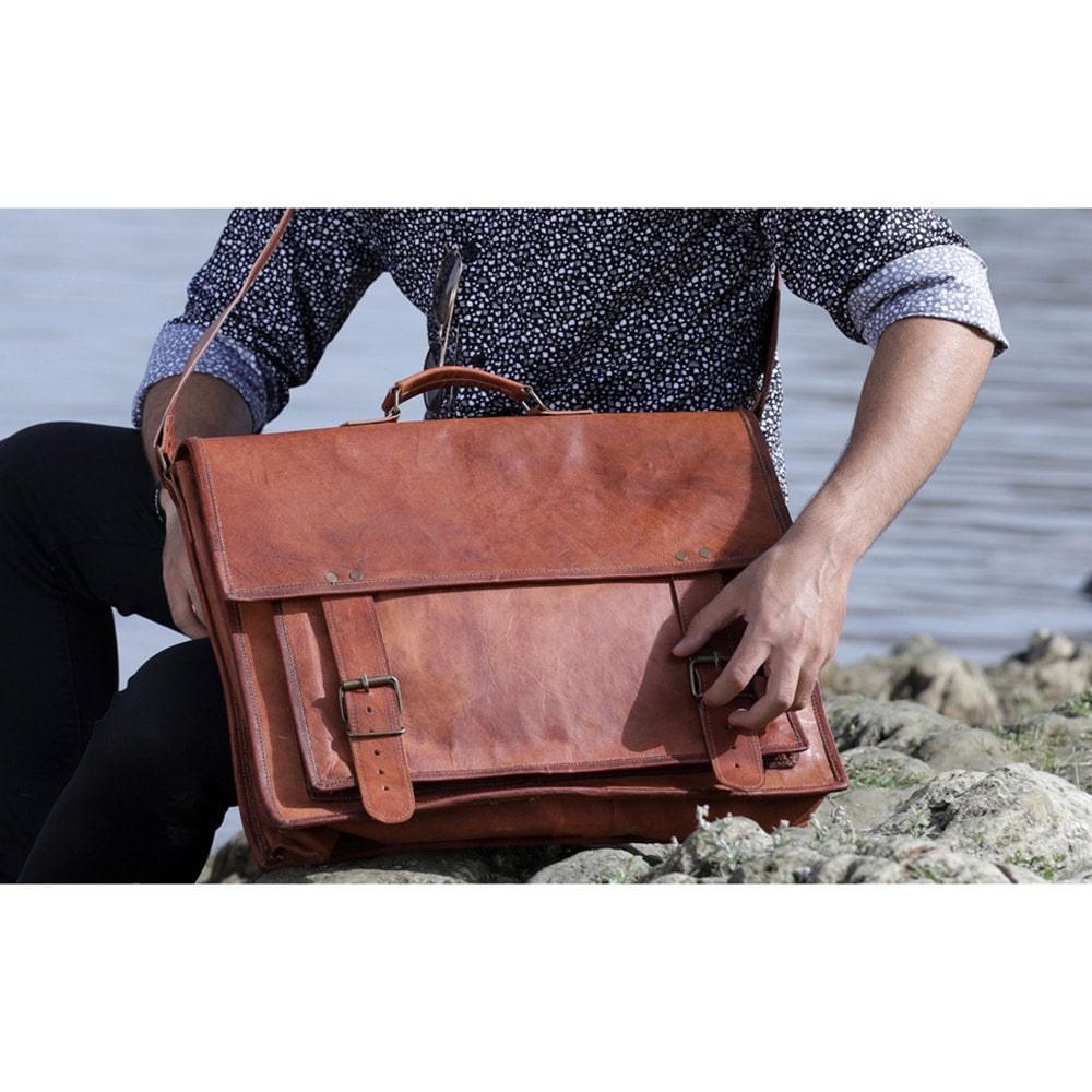 Distressed Handmade Leather Bag