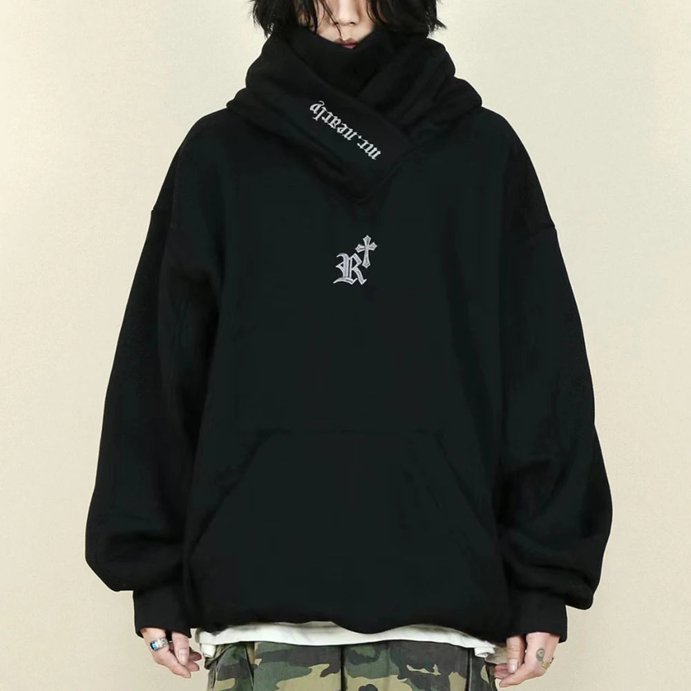 Cyber Punk  Oversized Collar Hoodie