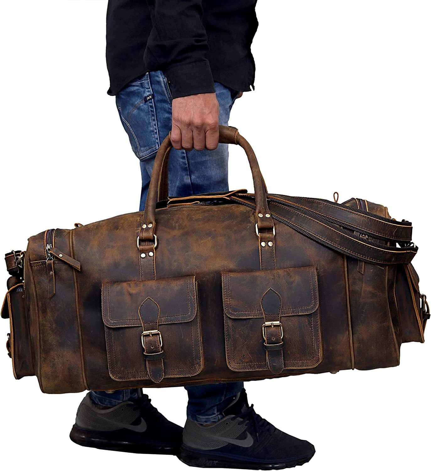 Limitless Large Leather Duffel Bag